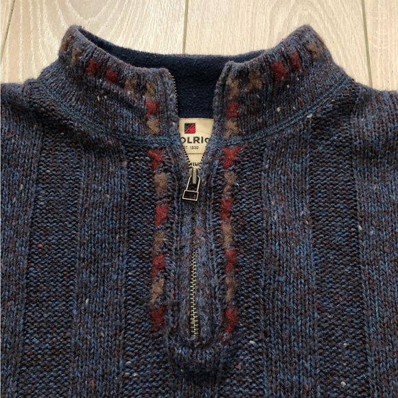 Vintage Woolrich Wool Blend 1/4 Zip Sweater in Indigo Heather Size S - Picture 6 of 11